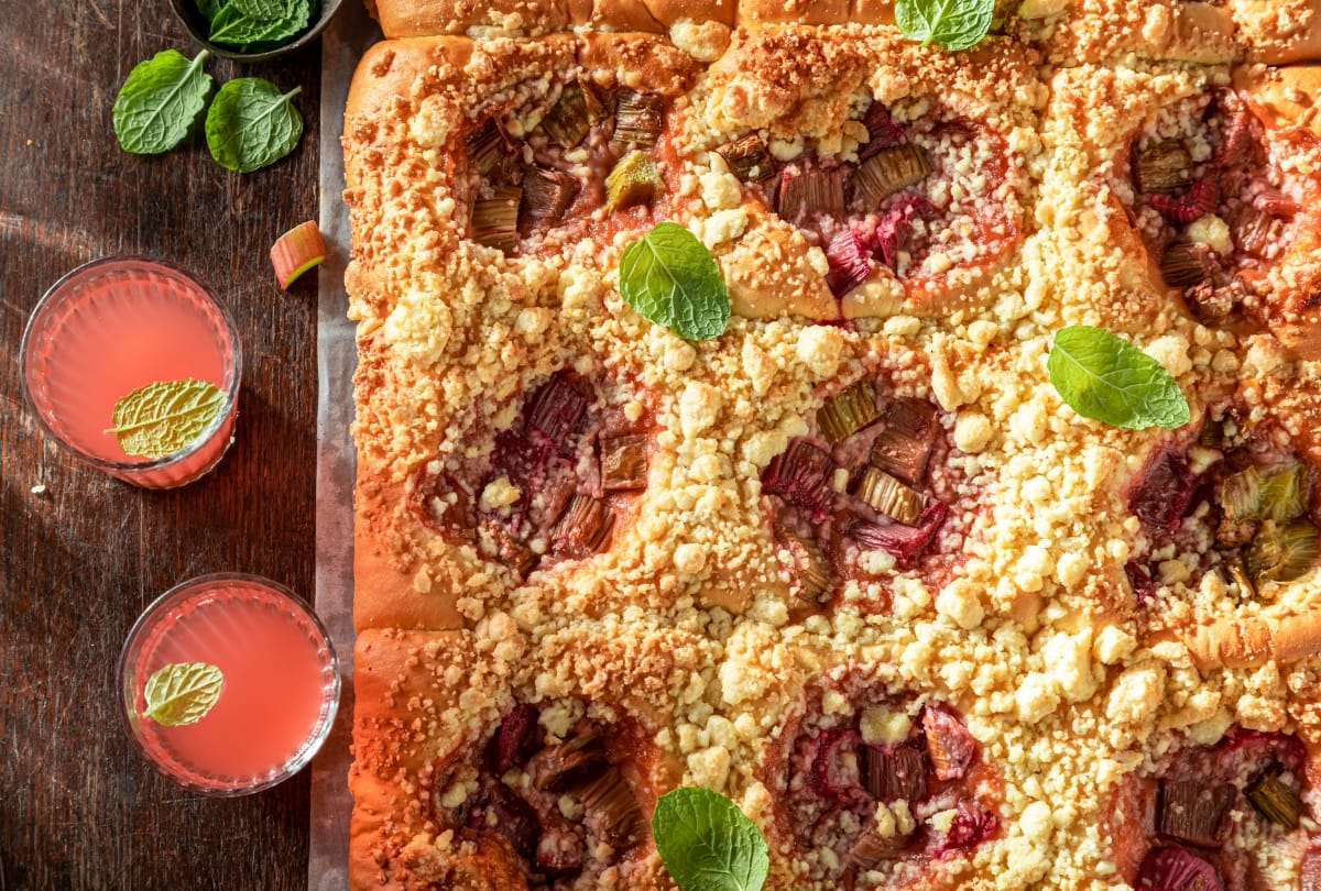Desserts met rabarber
