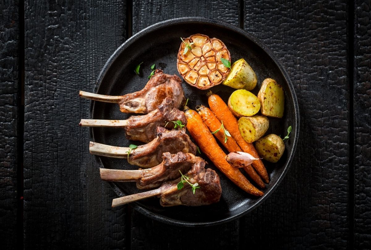 Sous vide hertenrack