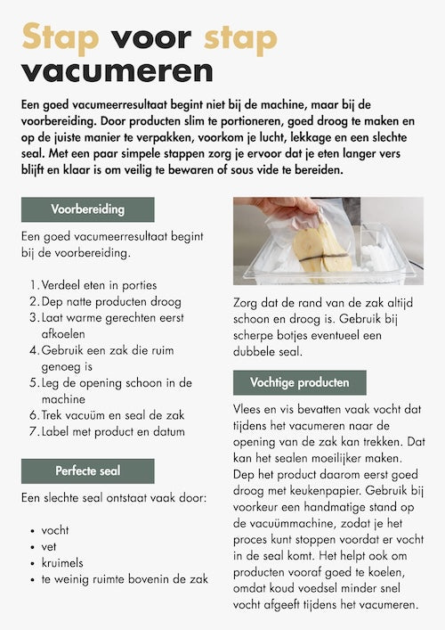 Alles wat je moet weten over vacumeren