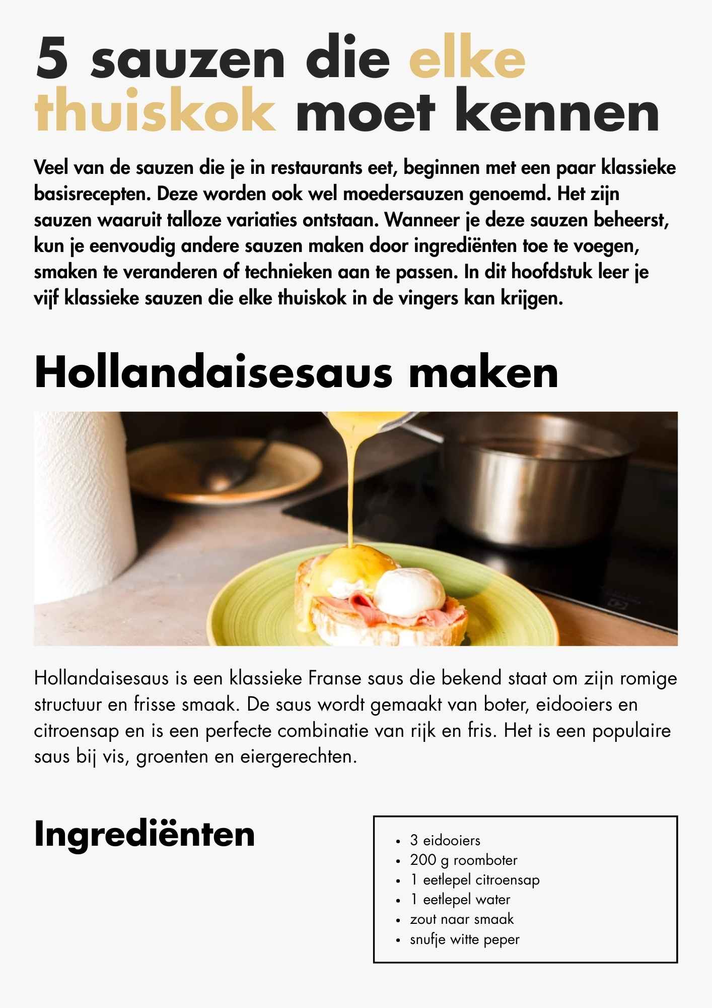 Alles over zelf sauzen maken