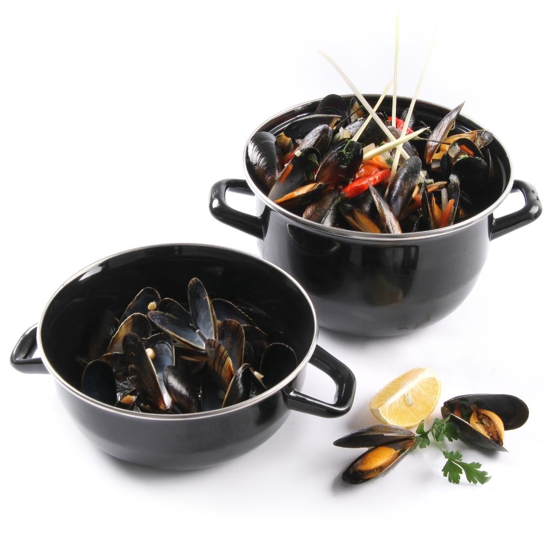 Mosselpan-geemailleerd-deksel