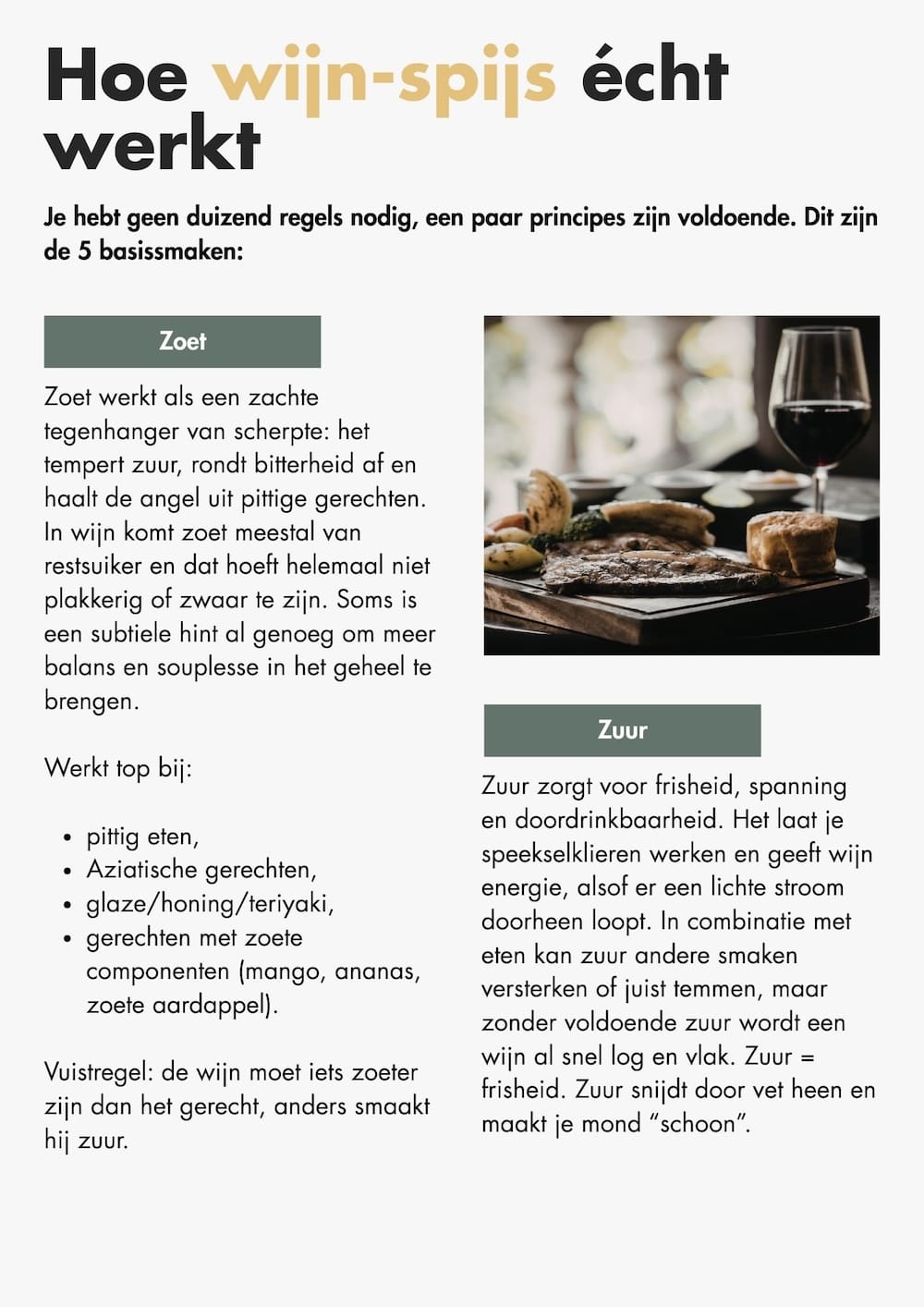 Welke wijn bij welk gerecht?