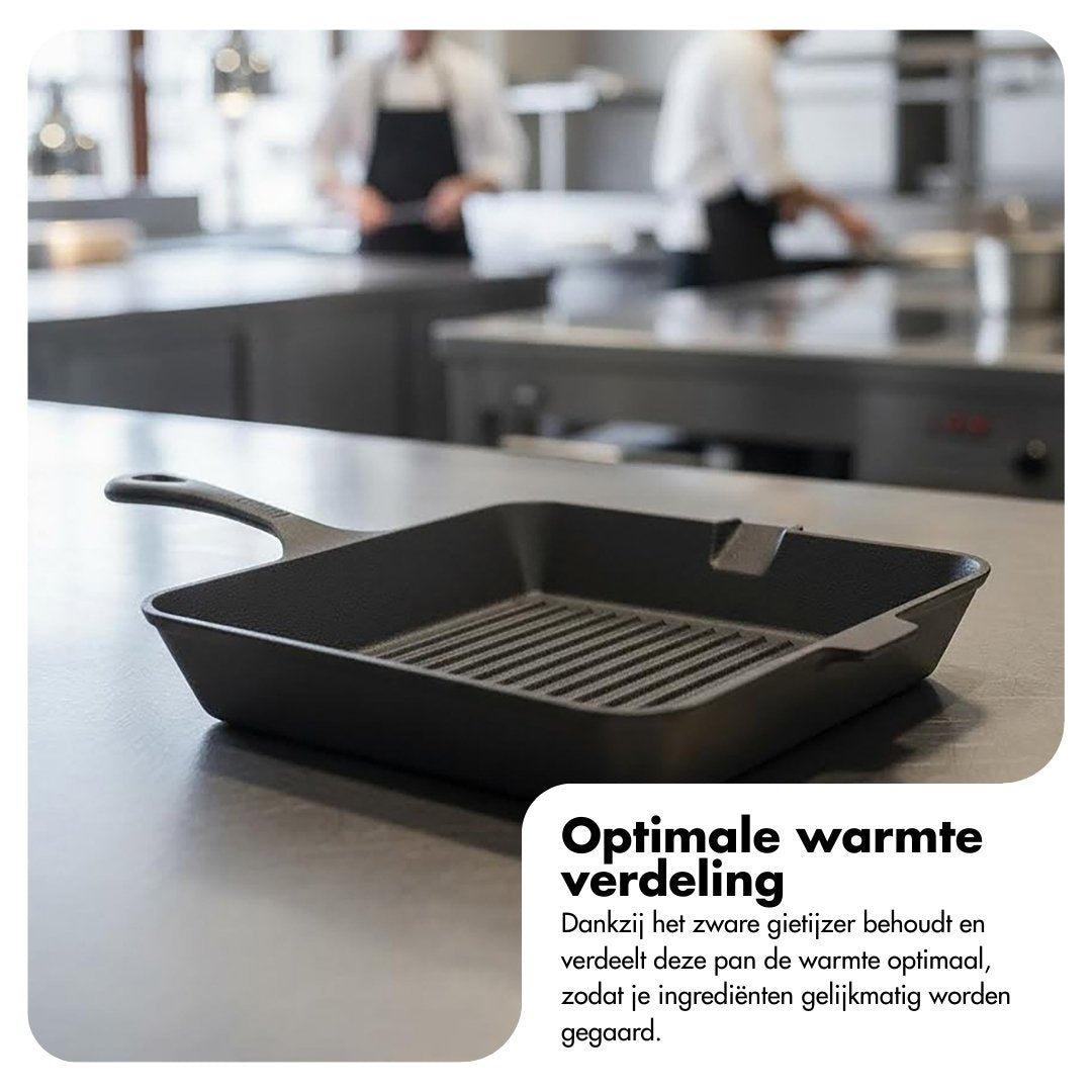 Cast iron grill pan
