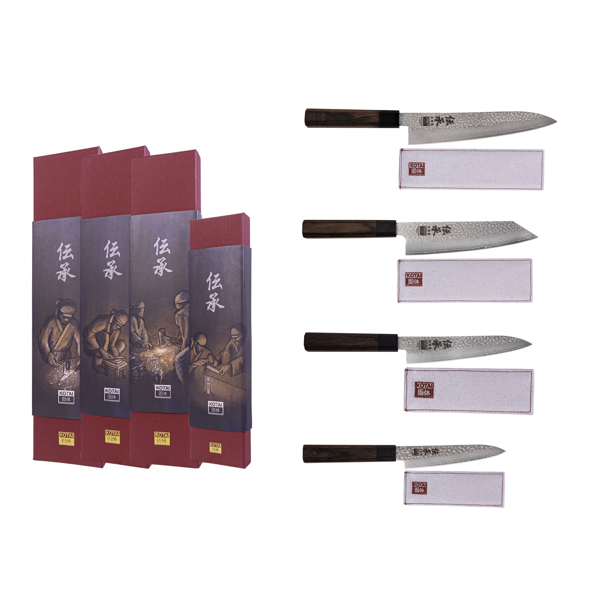 KOTAI Densho complete set 4 messen, productfoto 2