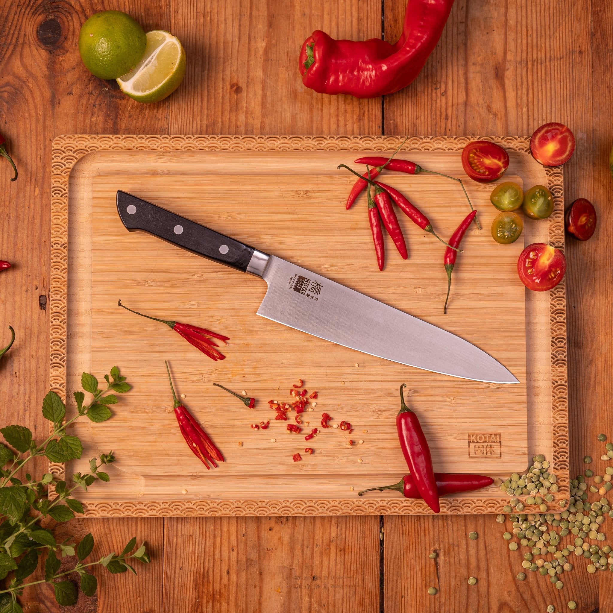 KOTAI Hashi Classic Gyuto koksmes 21 cm, productfoto 2
