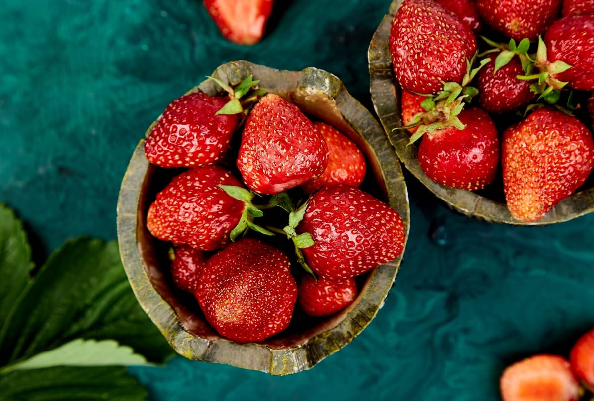 Desserts met aardbeien