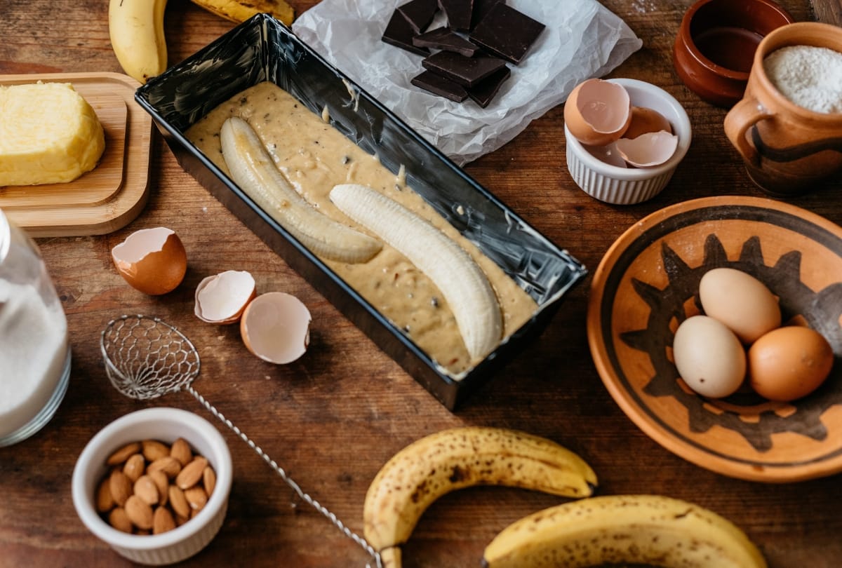 Desserts met banaan