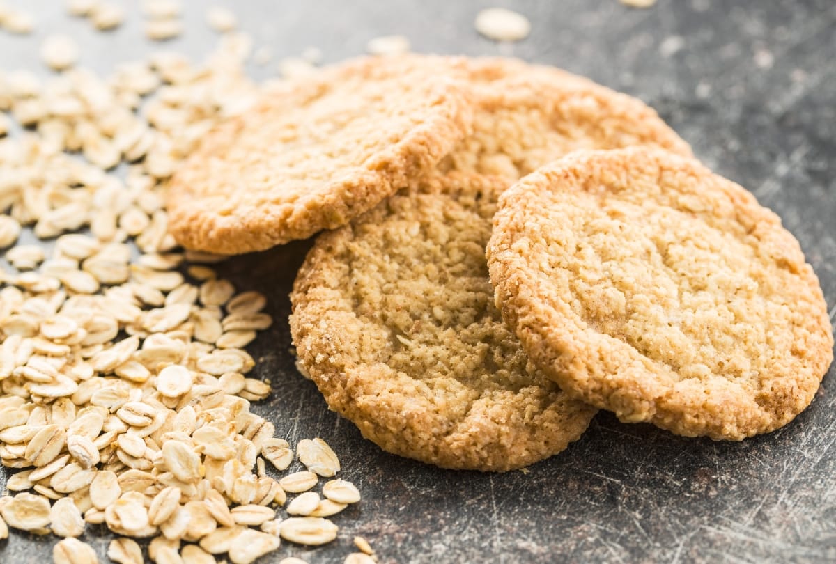 Knapperige havermoutkoekjes