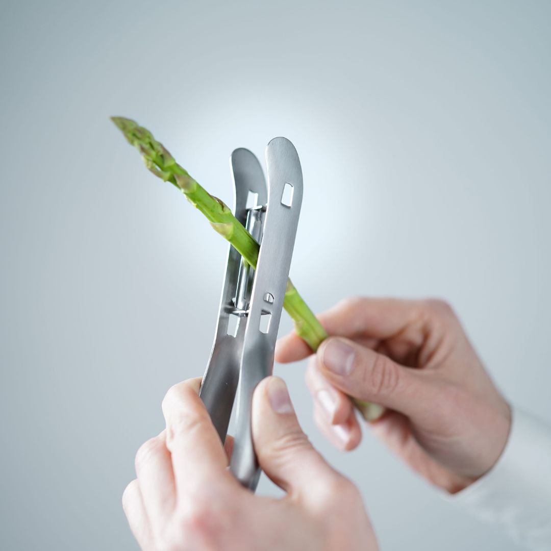 Stap 1: Leg de asperge op je arm