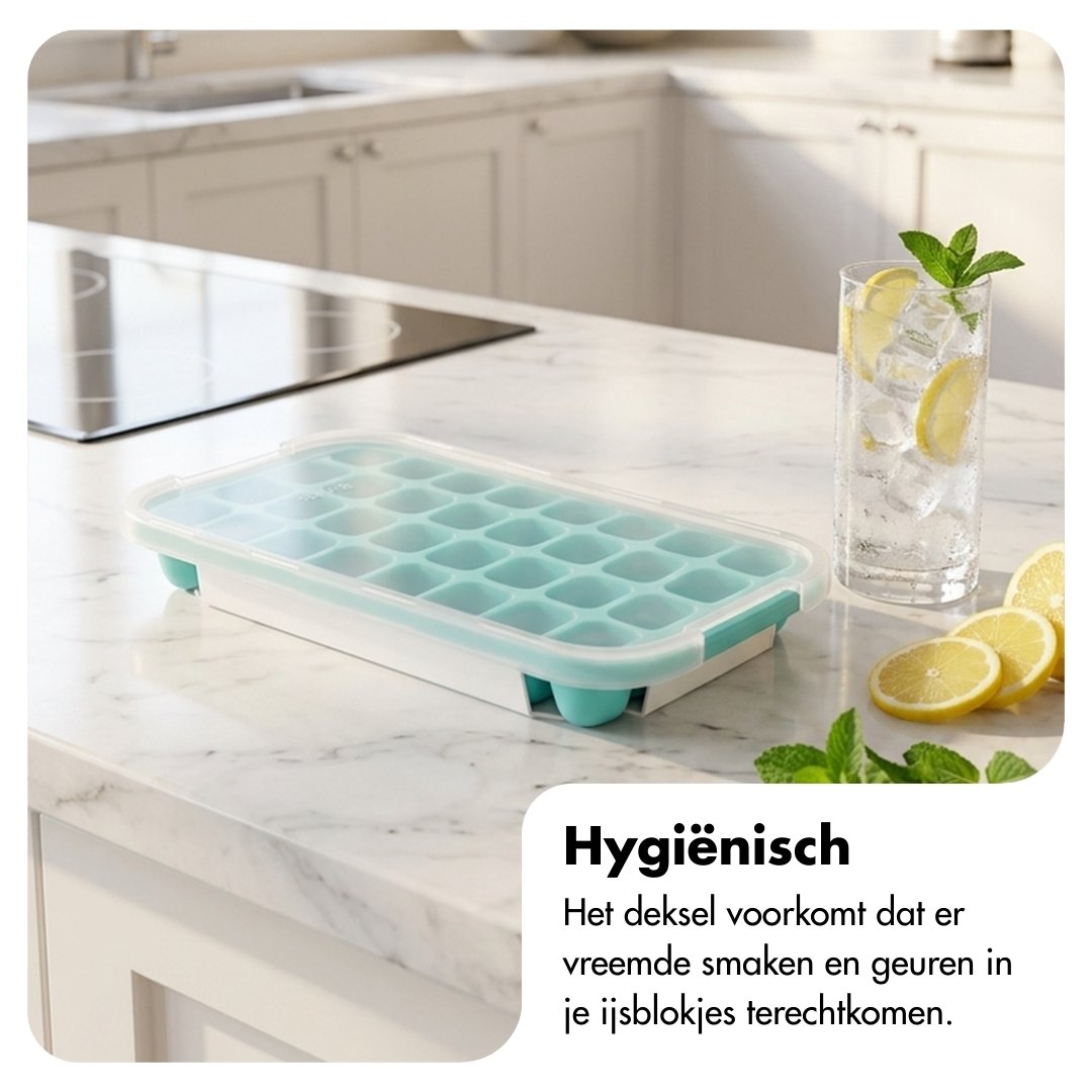 Eiswürfelform mit Deckel