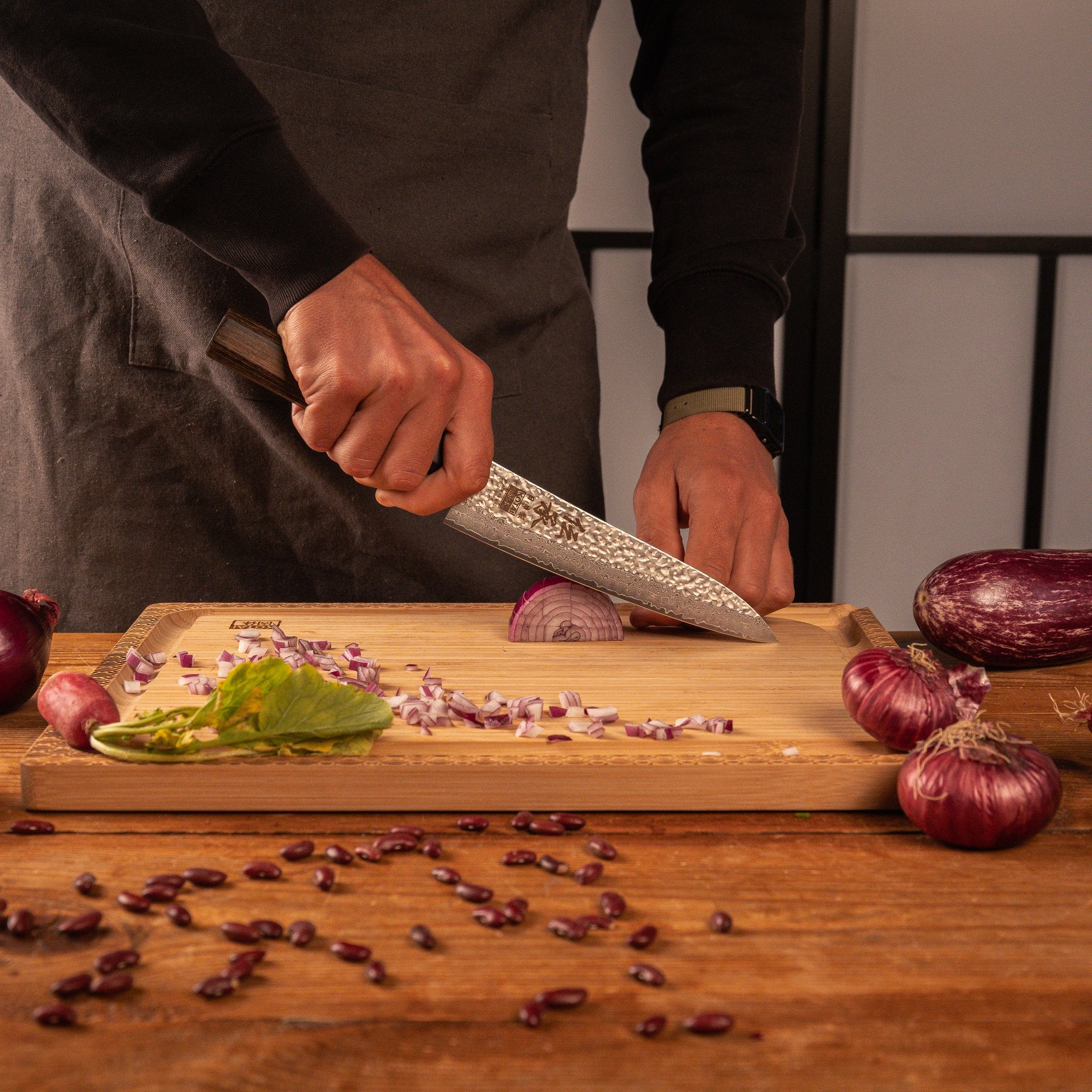 KOTAI Densho Gyuto koksmes 18 cm, productfoto 5