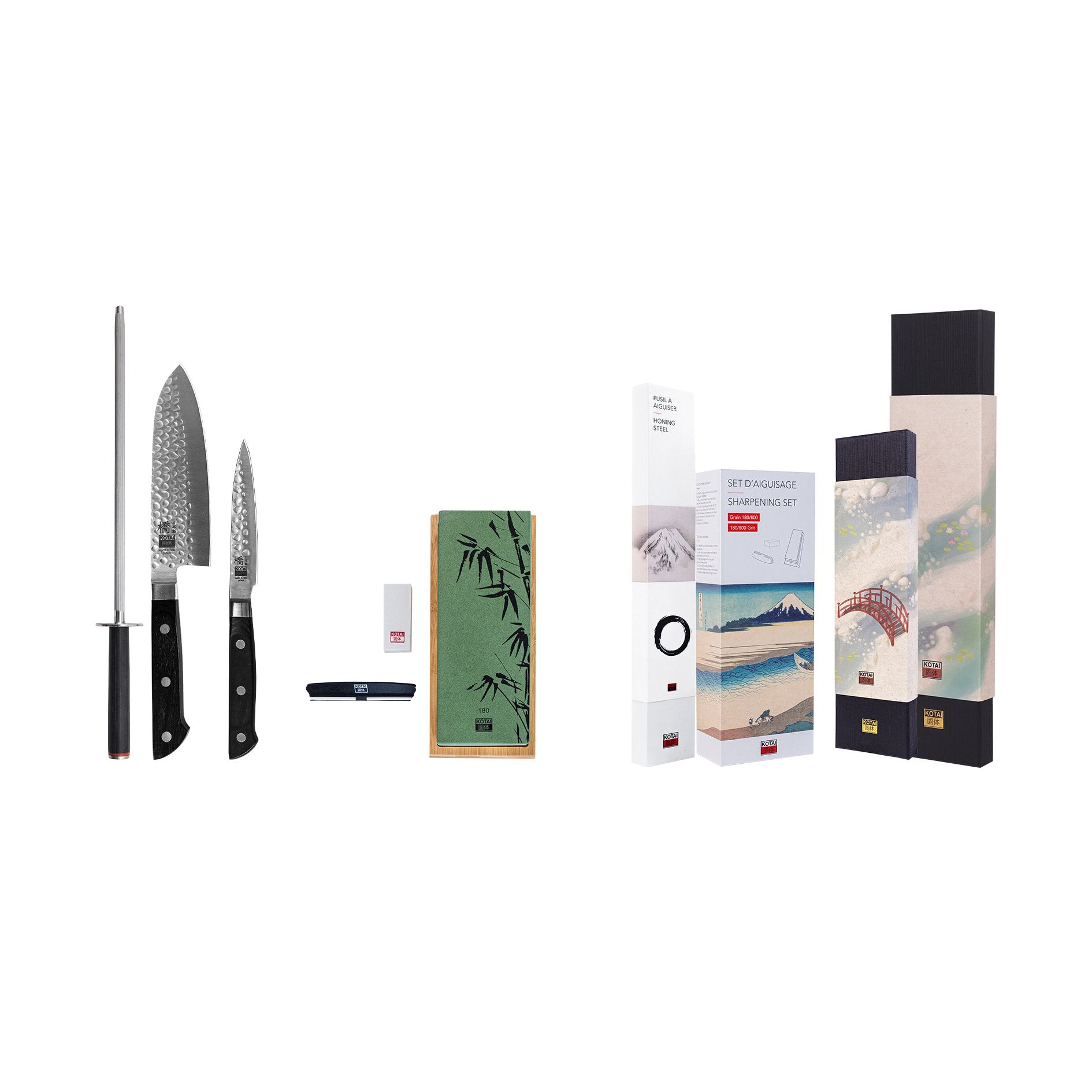 KOTAI Hashi Tsuchime deluxe basisset 4-delig, productfoto 2