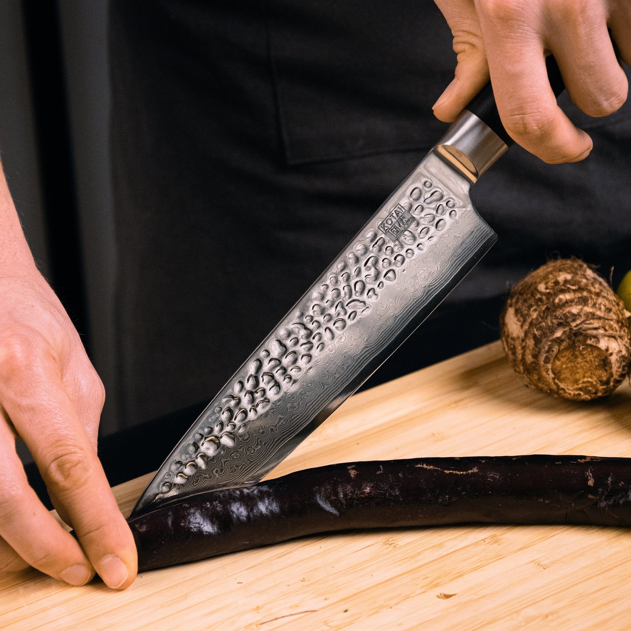 KOTAI Pakka Damascus Gyuto koksmes 20 cm, productfoto 5