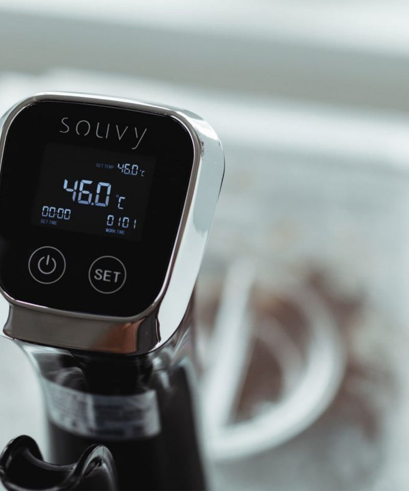 Souvy sous vide stick met display op 46 graden